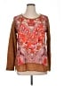 One World Paisley Brown Pullover Sweater Size XL - photo 1