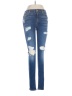7 For All Mankind Hearts Blue Jeans Size 27 waist - photo 1