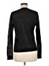 Theory 100% Linen Metallic Solid Black Pullover Sweater Size M - photo 2