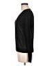 Theory 100% Linen Metallic Solid Black Pullover Sweater Size M - photo 5