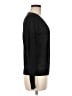 Theory 100% Linen Metallic Solid Black Pullover Sweater Size M - photo 4