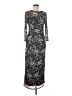 Anne Klein Animal Print Silver Cocktail Dress Size M - photo 1