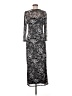 Anne Klein Animal Print Silver Cocktail Dress Size M - photo 2