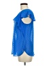 I Heart Ronson 100% Polyester Blue Short Sleeve Blouse Size M - photo 5