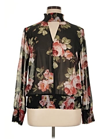 Forever 21 Plus Long Sleeve Blouse (view 1)