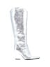 Steve Madden 100% Polyurethane Silver Boots Size 8 1/2 - photo 1