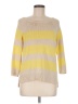 Ann Taylor LOFT 100% Cotton Stripes Yellow Pullover Sweater Size M - photo 1