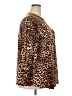 Cocomo Animal Print Brown 3/4 Sleeve Blouse Size 2X - photo 4