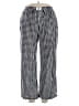 Anrabess 100% Rayon Checkered-gingham Black Casual Pants Size XL - photo 1