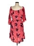 Gap 100% Rayon Print Red Casual Dress Size L (tall) - photo 1