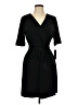 Apt. 9 Solid Black Casual Dress Size L - photo 1