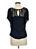 Eyeshadow 100% Rayon Blue Short Sleeve Top Size M - photo 2