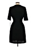 Apt. 9 Solid Black Casual Dress Size L - photo 2