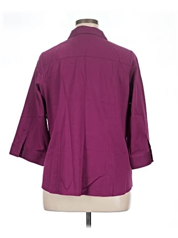 212 Collection 3/4 Sleeve Button-Down Shirt (view 2)