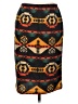 Bobeau Print Black Casual Skirt Size M - photo 1
