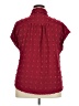 Assorted Brands 100% Polyester Polka Dots Burgundy Short Sleeve Blouse Size XXL - photo 2