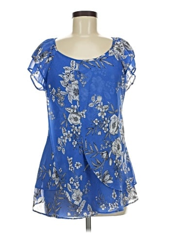 Roz & Ali Short Sleeve Blouse (view 1)