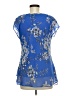 Roz & Ali 100% Polyester Blue Short Sleeve Blouse Size M - photo 2