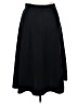Lands' End Solid Black Formal Skirt Size 14 (petite) - photo 1