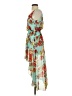 Forever 21 100% Polyester Floral Teal Cocktail Dress Size S - photo 5