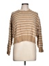 T Tahari Stripes Tan Pullover Sweater Size L - photo 1