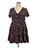 Unbranded Floral Black Casual Dress Size XXL - photo 1
