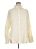 Topshop Ivory Long Sleeve Button-Down Shirt Size 14 - photo 1