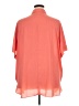 Sejour 100% Polyester Solid Orange Short Sleeve Blouse Size 2X - photo 2