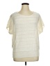 AGB 100% Acrylic Ivory Short Sleeve Top Size XL - photo 1