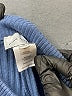 Pink Rose Chevron-herringbone Blue Casual Pants Size M - photo 8