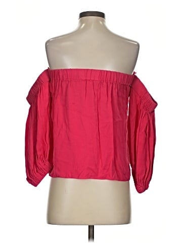 Milly 3/4 Sleeve Silk Top (view 2)