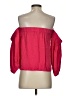 Milly Red Pink 3/4 Sleeve Silk Top Size S - photo 2