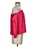 Milly Red Pink 3/4 Sleeve Silk Top Size S - photo 4