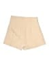 Unbranded 100% Polyester Solid Tan Shorts Size S - photo 2