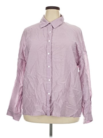 DAZY Long Sleeve Button-Down Shirt (view 1)