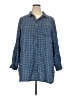 Cato Blue Long Sleeve Button-Down Shirt Size 18 - photo 1