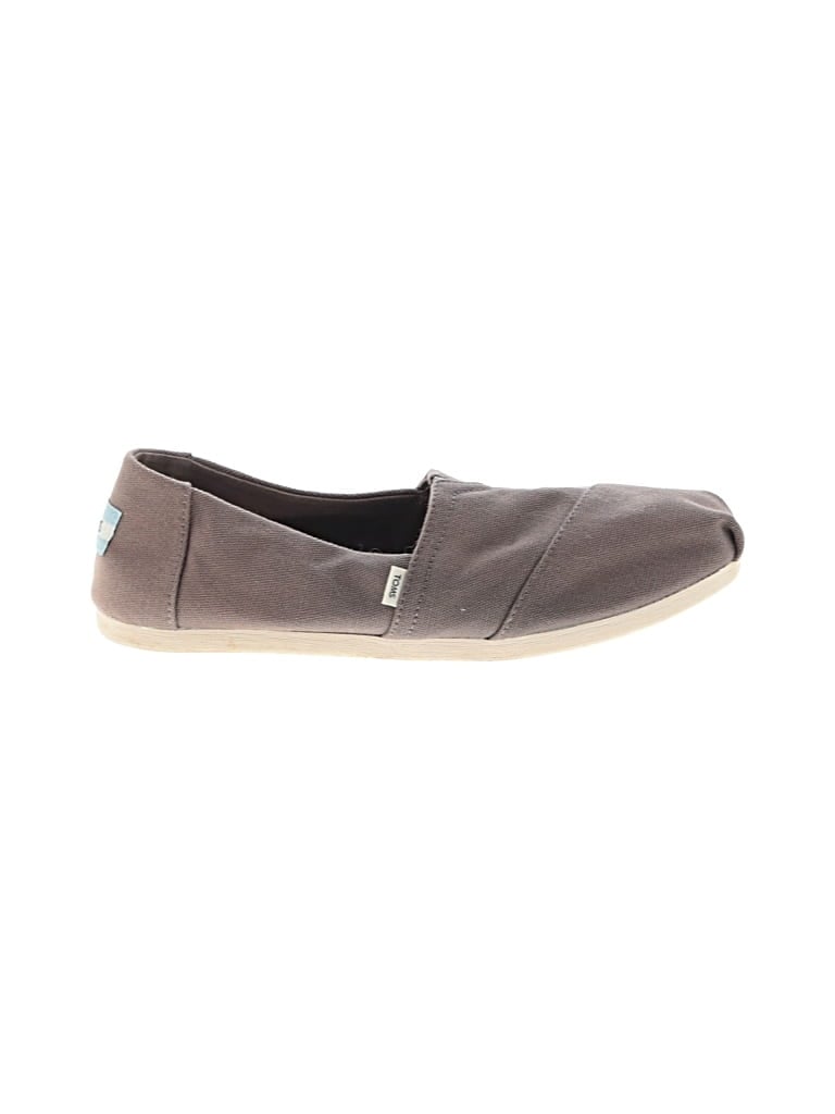 Pre-owned Toms Flats In Gray