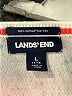 Lands' End 100% Supima Cotton Paisley White Pullover Sweater Size L - photo 7