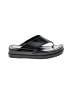 Tod's 100% Leather Black Flip Flops Size 8 1/2 - photo 1