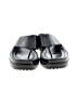 Tod's 100% Leather Black Flip Flops Size 8 1/2 - photo 2