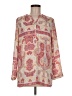 Violet & Claire 100% Polyester Paisley Pink Long Sleeve Blouse Size M - photo 1