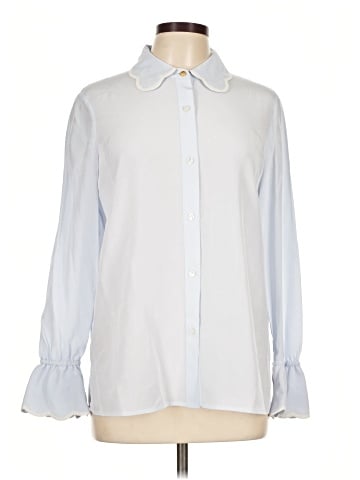 Tory Burch Long Sleeve Silk Top (view 1)