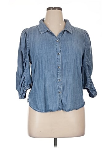 Splendid 3/4 Sleeve Button-Down Shirt (view 1)