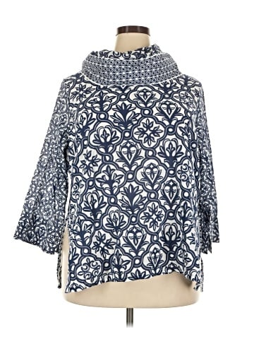 Gretchen Scott Designs 3/4 Sleeve Blouse (view 1)
