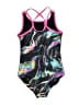 Justice Graphic Black One Piece Swimsuit Size S (kids) - photo 2
