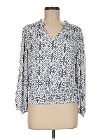 White House Black Market 3/4 Sleeve Blouse (view 1)