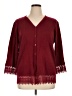 CW Classics 100% Acrylic Burgundy Cardigan Size 1X - photo 1