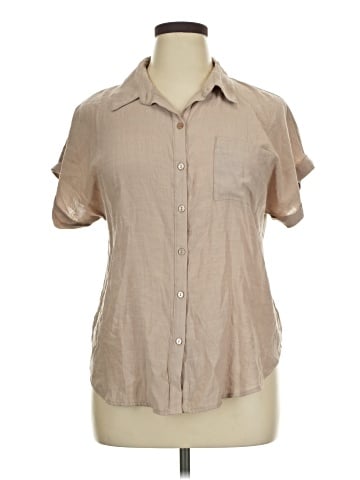 NY Collection Short Sleeve Blouse (view 1)
