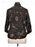 Caribbean Joe 100% Rayon Floral Black 3/4 Sleeve Button-Down Shirt Size 1X - photo 2