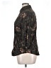 Caribbean Joe 100% Rayon Floral Black 3/4 Sleeve Button-Down Shirt Size 1X - photo 5